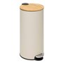 5five - Poubelle Couvercle Bambou 30l Modern Color Beige