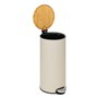 5five - Poubelle Couvercle Bambou 30l Modern Color Beige