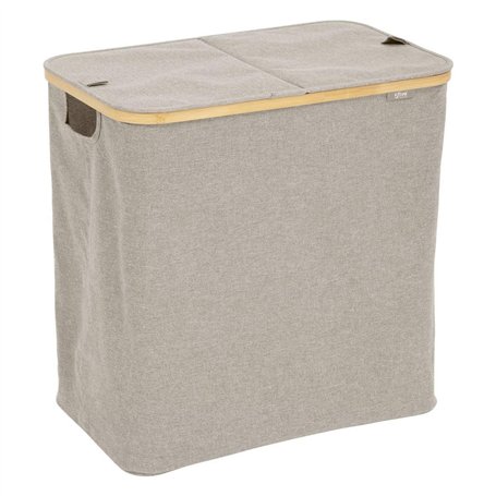 5five - Panier à Linge Tidy Box 80l Pliable Double Gris