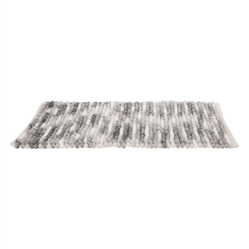 Image secondaire de 5five - Tapis de Bain Boule en Coton Gris 75x50cm
