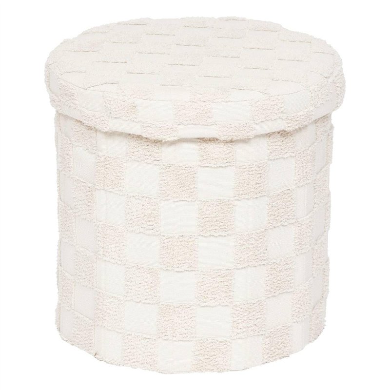 Atmosphera - Pouf pli Rond tufte pasti BLC