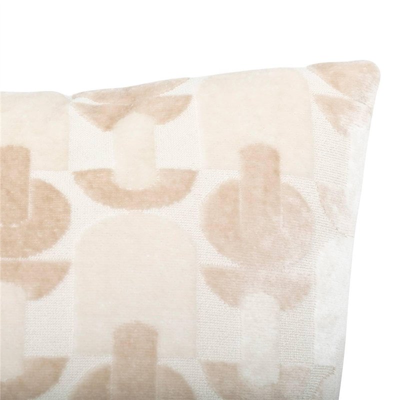 Image secondaire de Atmosphera - Coussin Luna Jacquard Velours Lin 40x40cm