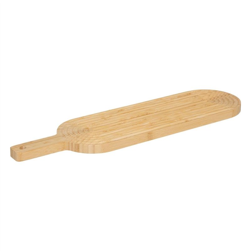 5five - planche à découper avec rainures en bambou 60x16cm