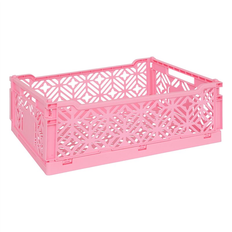 Atmosphera - Cagette Pliante arry Rose 40x30x15cm