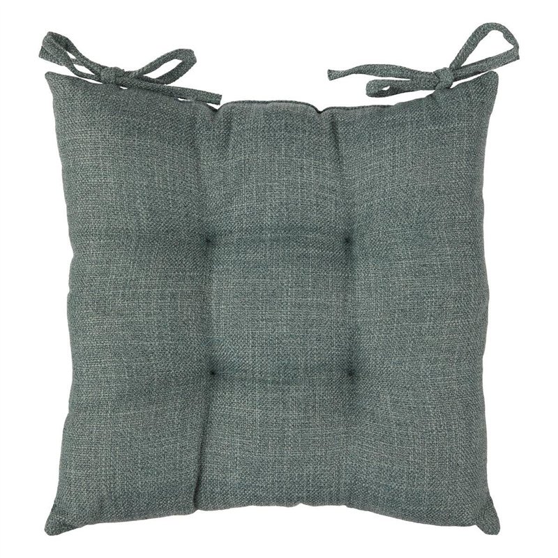 Atmosphera - Galette de Chaise Clem Vert foncé 38x38cm