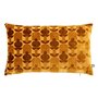 Atmosphera - Coussin Luna Jacquard Velours Ocre 30x50cm