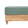 Atmosphera - Drap Housse Flora Gaze de Coton Vert céladon 140x190cm