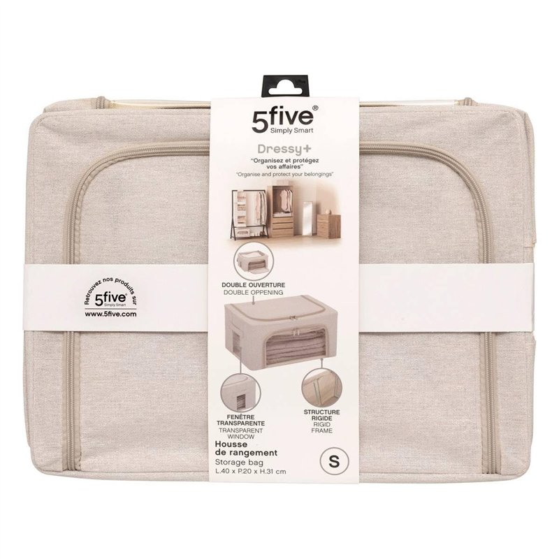 Image secondaire de 5five - housse de rangement groomy double ouverture 40x31cm
