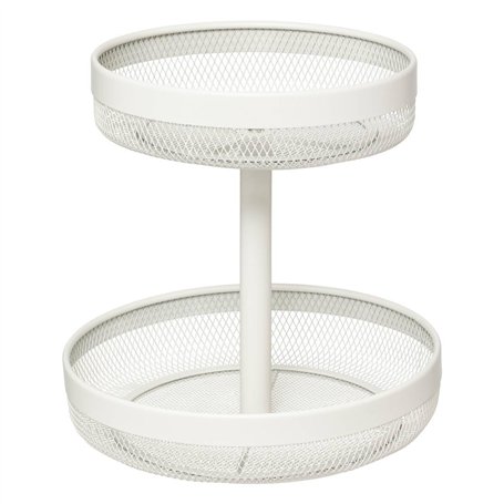 5five - corbeille mayaj 2 niveaux en métal beige