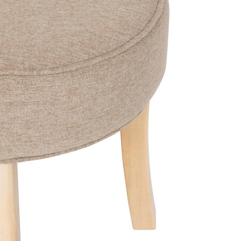 Image secondaire de Atmosphera - Tabouret Adriel peuplier Beige d35x35cm