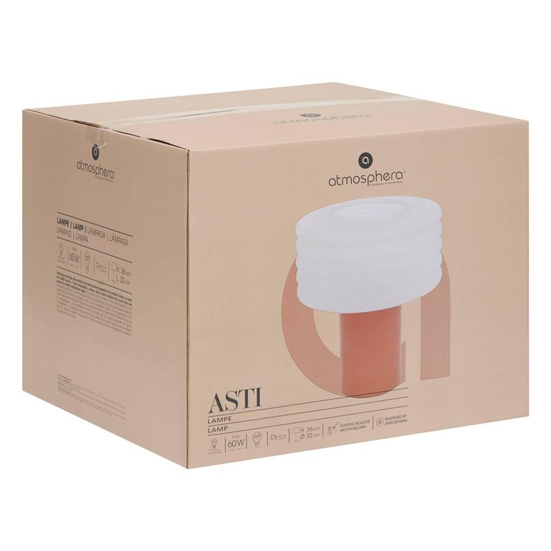Image secondaire de Atmosphera - Lampe à poser asti rose h36cm