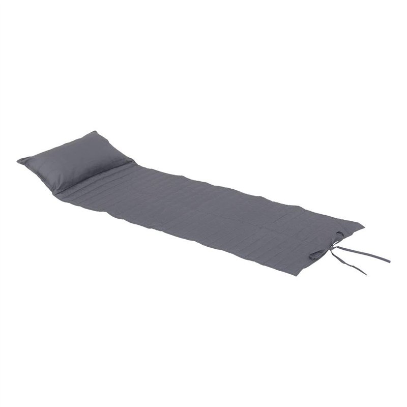 Hespéride - Coussin de transat Enroulable adiya Ardoise 180x60cm en Polyester