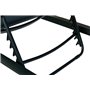 Hespéride - Transat Inclinable Allure Poivre et Graphite 2 Roues Empilable Anti-Rouille 5 Positions Mobilier Détente pour Jardin