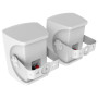 Vision Professional Pair 5.25" Wall Speakers - 50 Watt Power Handling - 3-Way with Bass Reflex - Horizontal C Brackets Included 
