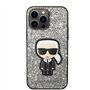 Karl Lagerfeld KLHCP14XGFKPG Coque de Protection Rigide pour iPhone 14 Pro Max 6,7" Argenté/argenté