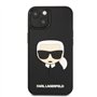 KARL LAGERFELD KLHCP14MKH3DBK Coque Rigide en Caoutchouc 3D pour iPhone 14 Plus 6,7" Noir/Noir