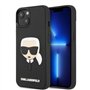 KARL LAGERFELD KLHCP14MKH3DBK Coque Rigide en Caoutchouc 3D pour iPhone 14 Plus 6,7" Noir/Noir