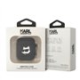 Karl Lagerfeld Silicone NFT Choupette Head 3D Coque AirPods 1/2 gen, Noir