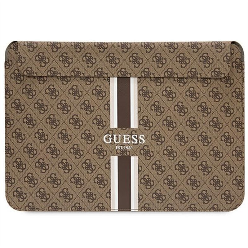 Guess GUCS16P4RPSW Manchon avec Rayures imprimées 4G Marron 44 cm, Marron