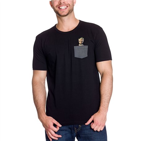 ABYstyle - MARVEL - Tshirt "Pocket Groot" homme black (XS)