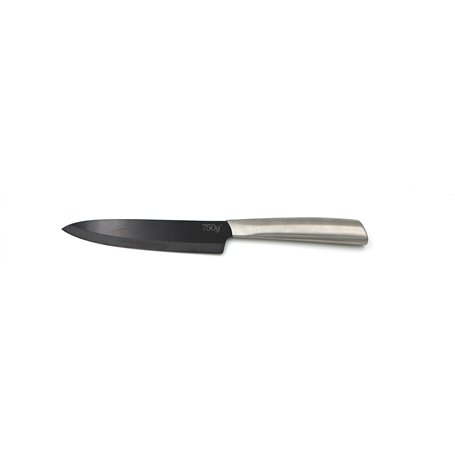 750 G 163-24 Couteau Céramique du Chef, Noir