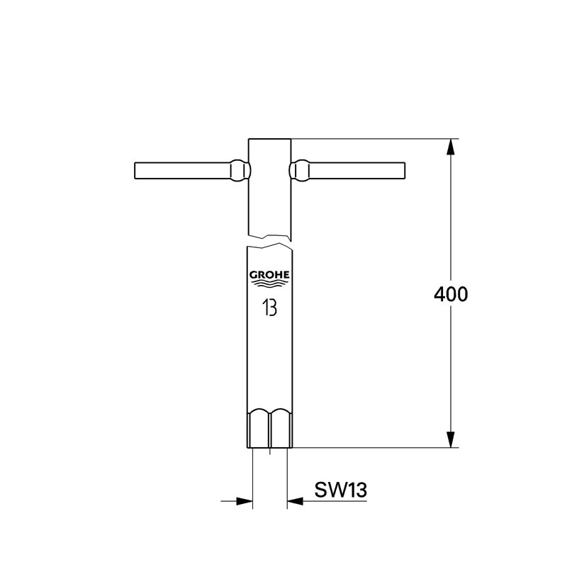 Image secondaire de Grohe 19017000 Clé en T