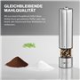 Clatronic® moulin à sel et à poivre électrique avec broyeur réglable | moulin à poivre avec lumière pour un dosage optimal | uti
