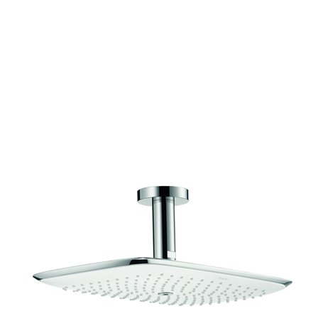 Hansgrohe 27390400 PuraVida Douche-pluie 400 mm avec connexion au plafond 100 mm Blanc/chromé