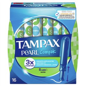 Tampons Tampax Pearl Compak Super - 1 x 16