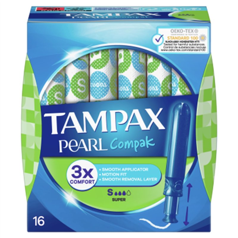Tampons Tampax Pearl Compak Super - 1 x 16