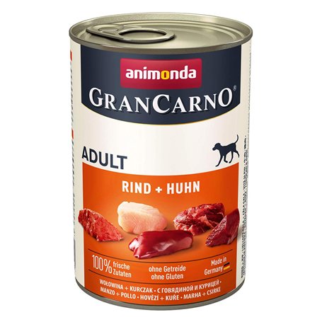 Animonda Nourriture pour Chient Gran Carno - Bœuf + poulet - 6 x 400 g