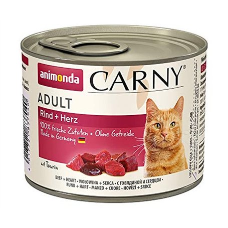 Animonda Carny Adult - Boeuf avec Coeur - 6 x 200 g