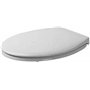 Duravit Bambi 0065700000 Siège de Toilette Soft Close Charnières en Acier Inoxydable Blanc