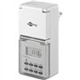 Goobay 51301 Minuteur Numérique IP44, Blanc, Fiche Allemande