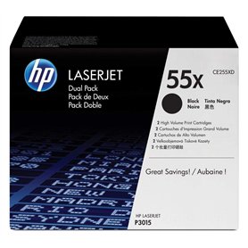 HP HP Lot de 2 Toner Noir CE255XD