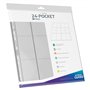 Ultimate Guard UGD011321 QuadRow Pages 24 poches latérales transparentes (10) pages de classeur double face pour cartes à collec