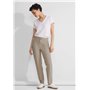 STREET ONE Chino Technostretch Hw, Safari Beige, 34W x 30L Femme Ensemble de Pantalon