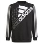 adidas Mixte enfant Logo Sweatshirt, Black/White, 5-6 ans EU