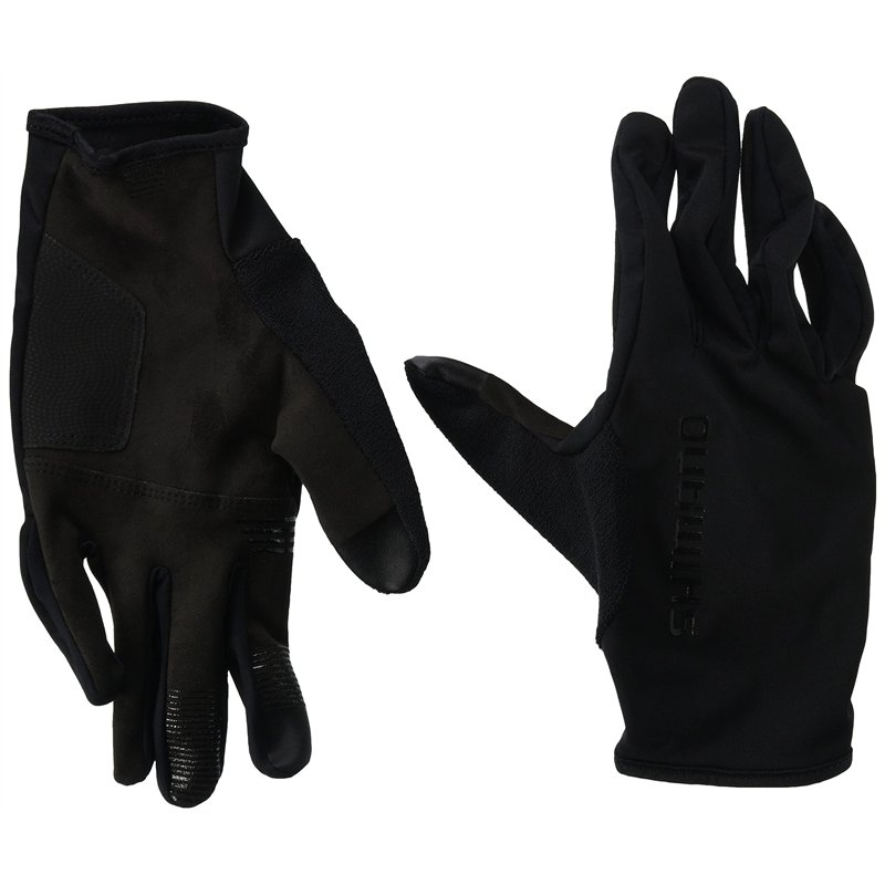 SHIMANO Clothing Gants Coupe-Vent Unisexe Noir Taille M