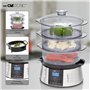 Cuiseur vapeur - Cuiseur riz - Rice cooker - Cuiseur vapeur electrique - Cuiseur Vapeur 3 Compartiments DG3547 Clatronic