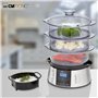 Cuiseur vapeur - Cuiseur riz - Rice cooker - Cuiseur vapeur electrique - Cuiseur Vapeur 3 Compartiments DG3547 Clatronic