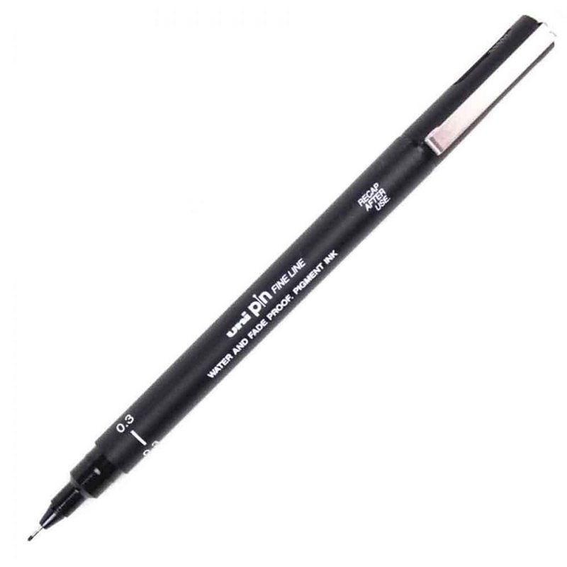 Image secondaire de Uni-Ball 03200 N Stylo Pointe Calibrée 0,3 mm Noir