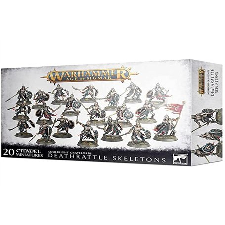 Games Workshop Warhammer AoS - Soulblight Gravelords Deathrattle Skeletons 99120207091 Noir