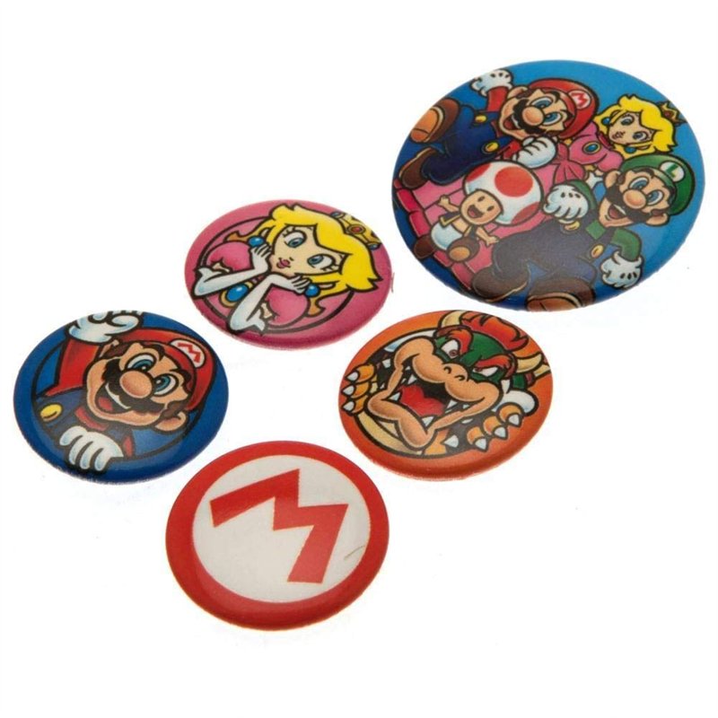Image secondaire de Pyramid International Badge Super Mario, multicolore, 10 x 12,5 x 1,3 cm