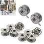 2 Pièces Boîte à Canette pour Machine à Coudre, 8 Pièces Bobine en Métal, Compatible pour Singer Janome Brother Machine à Coudre