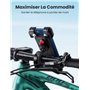 UGREEN Support de téléphone pour vélo - Support de téléphone Portable pour Guidon de vélo - Compatible avec iPhone 13 12 Pro Max