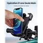 UGREEN Support de téléphone pour vélo - Support de téléphone Portable pour Guidon de vélo - Compatible avec iPhone 13 12 Pro Max