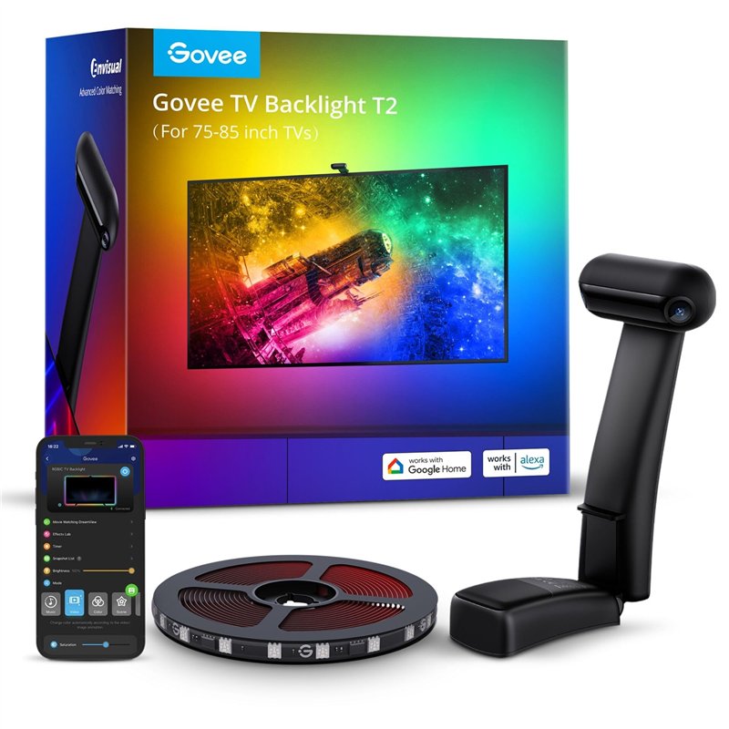 Govee - Envisual TV Backlight T2 with Dual Cameras (55~65 inch)
