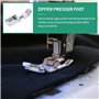 Artibetter Pied Presseur Fermeture à Glissière D48K7Q4717J pour Brother Janome Singer et Plus