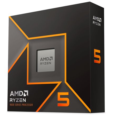 AMD Ryzen 5 9600X Processeur (Radeon Graphique Intégré, 6 Coeurs/12 Threads, 65W TDP, Socket AM5, Cache 38Mo, jusqu'à 5.4 GHz Fr